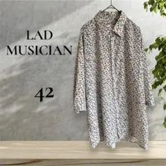 美品 LAD MUSICIAN スカルフラワー ビッグシャツ 花柄 ドクロ 総柄のサムネイル