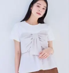 VIS　ねじりリボンTシャツドッキングプルオーバーのサムネイル