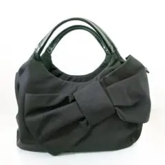 kate spade ケイトスペード／ビッグリボンナイロンハンドバッグ