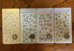 しずくちゃん 3Dぷっくりシール 新品未使用未開封4点セット（硬いシール）①