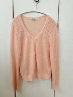 UNIQLO Vネックカーディガン ピンク M