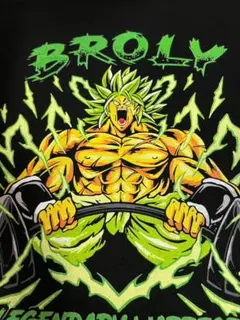 【タンクトップ】　BROLY GYM　ブロリー　ゴールドジム　ブラック　XL