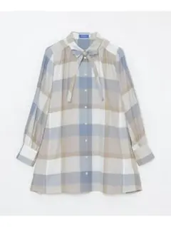 ブルーレーベルクレストブリッジ　エアリーツイルブラウス　シャツ