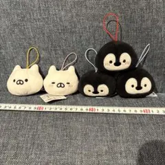 【現品限り】ねこぺん日和　フェイスマスコット　5点セット