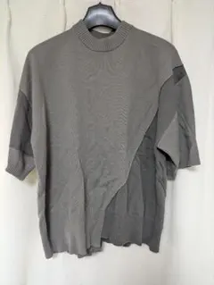 NUMBER (N)INE 半袖切り替えスウェット チャコール サイズ1