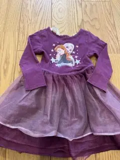 アナと雪の女王 紫色 ワンピース