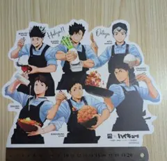 ハイキュー 大戸屋コラボ ダイカット描き下ろしビジュアルボード 集合