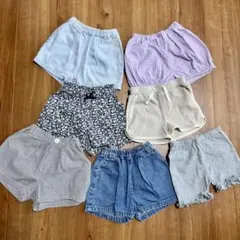 ハーフパンツ 7点セット 80、90㎝