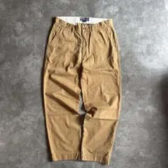 90s ポロラルフローレン チノパン W31 L30 ブラウン ポロチノ 極太