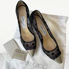 JIMMY CHOO ジミーチュウ ドロシー 85 メッシュ パンプス 36.5のサムネイル