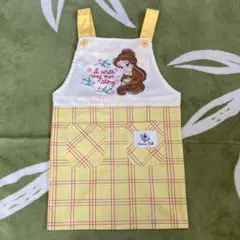 ベルの刺繍エプロン 女児 130