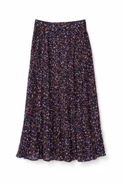 【Spick & Span】ロングスカート ネイビー系オレンジ混