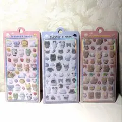 ふわふわアニマルフロッキーシール