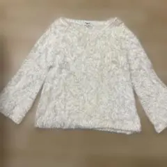 NATURAL BEAUTY BASIC ホワイトニット Mサイズ