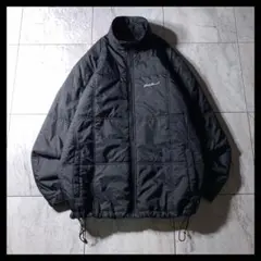 00s〜 Eddie Bauer 中綿 ブルゾン ドローコード ブラック M