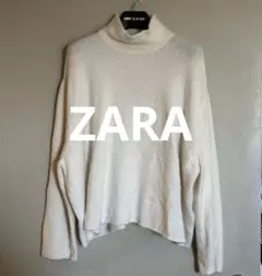 【ZARA】タートルネックセーター EU 38 ホワイト