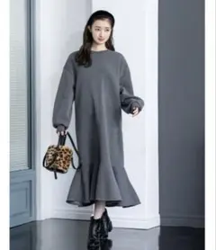 裏起毛ソフトスウェットマーメイドワンピース　fifth