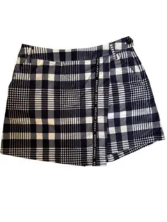 TOMMY HILFIGER チェックキュロット　Lサイズ　ネイビー