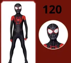120マイルス　子供キッズコスプレ　仮装服　ハロウィン　スパイダーマン