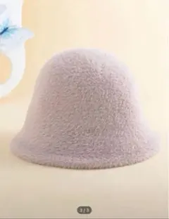 shein バケットハット ソリットカラー ファー ピンク