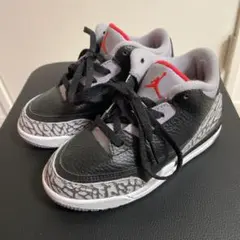 激レア　15cm キッズ　Nike AIRJORDAN3 レトロブラックセメント