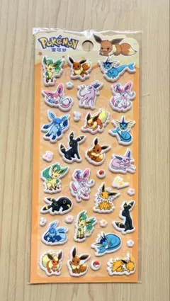 【週末セール】正規品 ポケモン風 ぷにぷに立体シール 海外版 かわいい シール