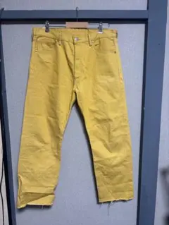 Levi’s 501 メキシコ製　カラーデニム イエロー W36 カットオフ