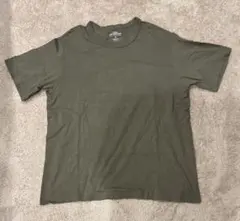 リ*M様 GU オリーブ色 コットン クルーネックTシャツ XLオンライン限定U