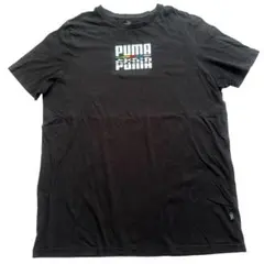 【PUMA】 プーマ デジタルプリント 半袖Tシャツ ブラック ASIA XL