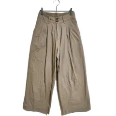 OLD GAP リネン ワイドパンツ ブラウン vintage 90s - メルカリ