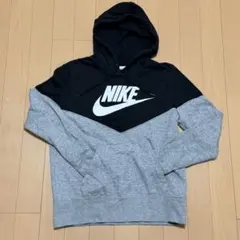 NIKE ナイキ プルオーバーパーカー バイカラー ブラック×グレー