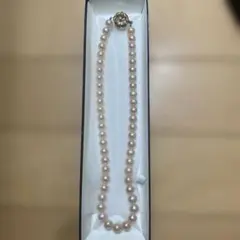 美品✨淡水パール ネックレス 7mm SILVER 花クラスプ 42cm - メルカリ
