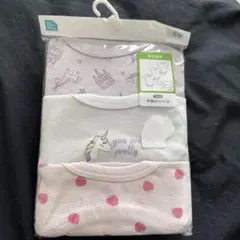 半袖ロンパース3枚組女の子80サイズ