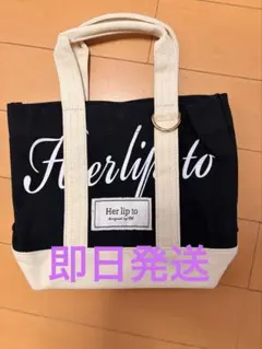 herlipto HLT Canvas Mini Tote Black - メルカリ