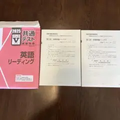 2025年 共通テスト 英語リーディング 実践問題駿台Vパック