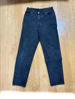 90s USA製 Levi's 501 ブラック デニム 後染め