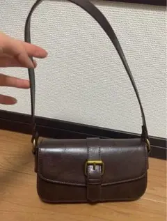 コーチ ワンハンドル アクセサリーポーチ オールドコーチ ブラウン Y2K