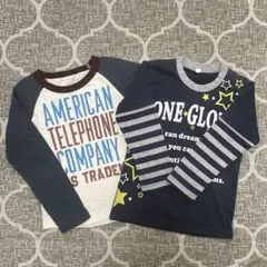 ロンT 長袖Tシャツ 110 2枚セット
