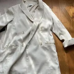 PLST アイボリー ダブルブレストジャケット M