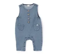 プティマイン デニムサロペット80