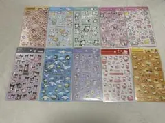 百均ダイソー　サンリオシール10枚セット