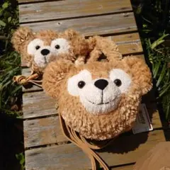 ​【公式2点セット】厳選激カワお顔♡ ダッフィー 2WAYバッグ＆パスケース