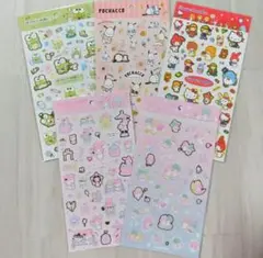 サンリオ　マイメロディ　ポチャッコ　リトルツインスターズ　箔押しシール