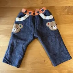 ミキハウス 80 クマ刺繍　長ズボン