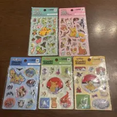 【新品】★韓国限定★ぷくぷくポケモン シール 5点セット　水シール