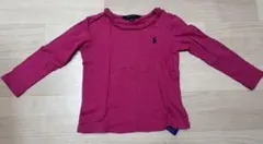 ラルフローレンポロTシャツ長袖フリルカットソー100
