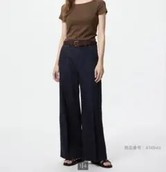 UNIQLO ワイドトラウザージーンズ Mのサムネイル