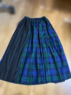 AMERICAN HOLIC プリーツスカート M グリーン系