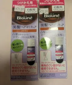 Blauné 美髪ヘアマニキュア ブラウン つけかえ用 2個セットのサムネイル