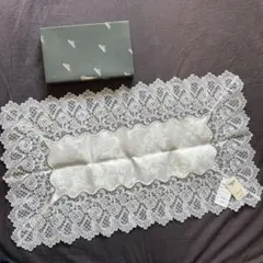 Chikazawa レース テーブルセンター 40×68cm